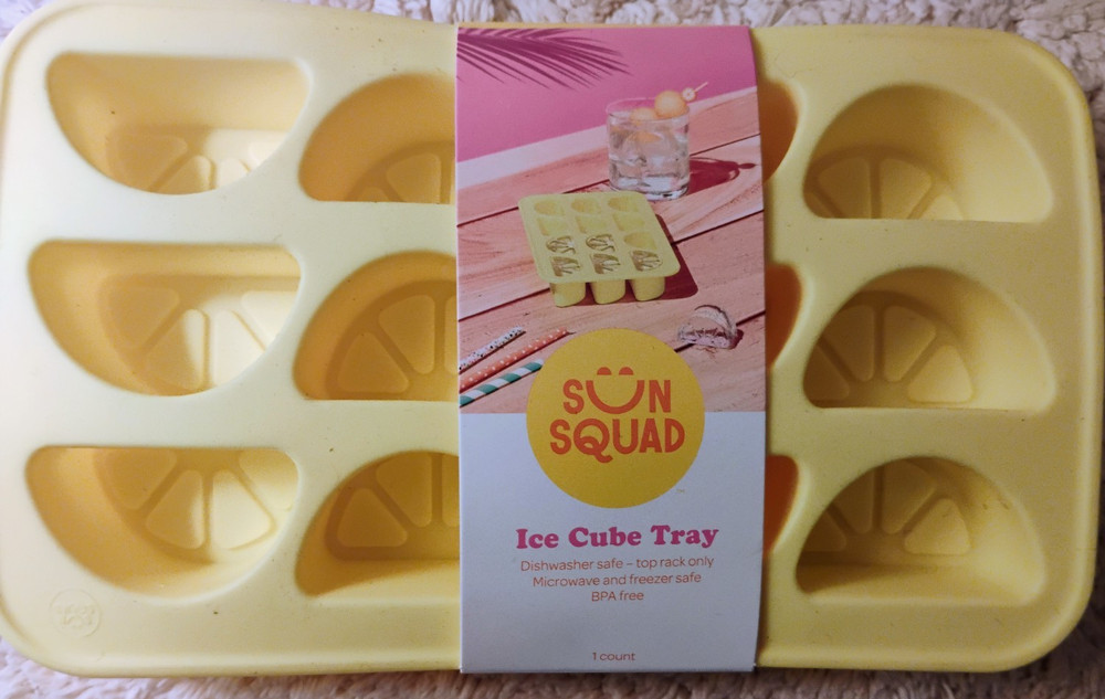 yellow lemon ice cube trays NEW silicone