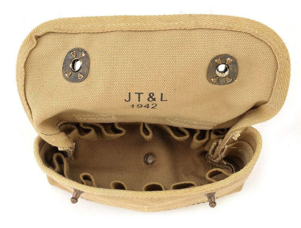 JT&L 1942 US WW2 Canvas Shotgun Shell Ammunition Pouch