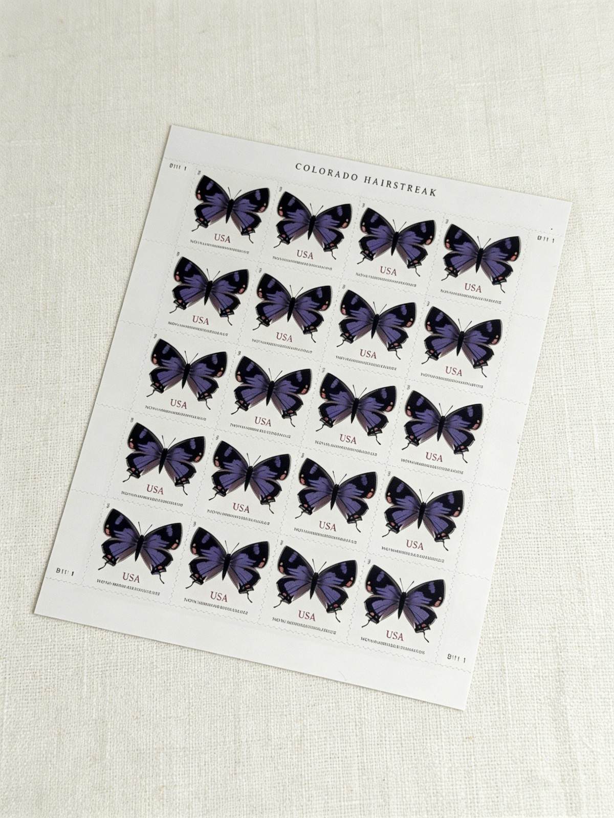 2021 Colorado Hairstreak Butterfly Scott #5568 Non-Machinable - 100 MNH Stamps