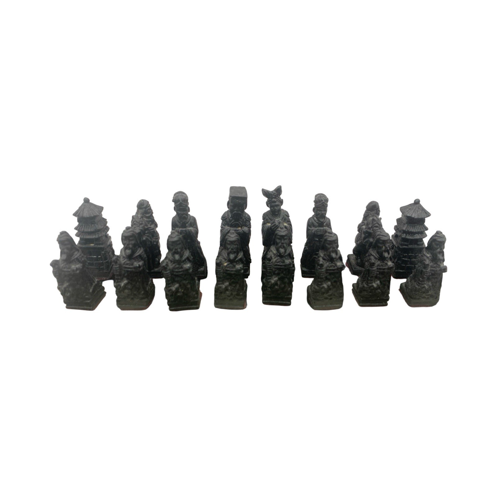 Dragon Collector’s Chess Set Handcrafted Marbleized Asia