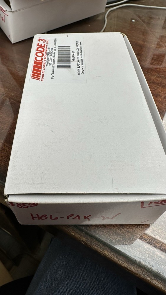 Code 3 PSE 6-LED Hide-A-Blast Lighthead - HB6PAK-W - Single - WHITE