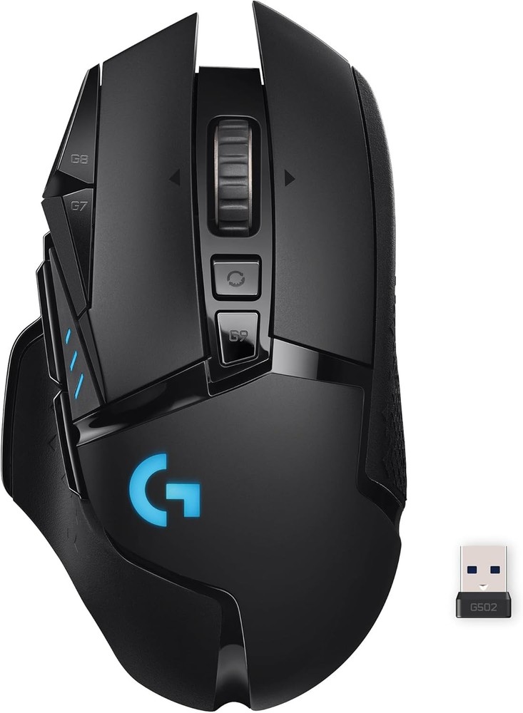 Logitech G502 Lightspeed Wireless Gaming Mouse with Hero 25K Sensor 910-005565