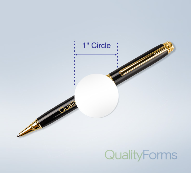 1" Round Seals White for Small, Medium Box or Large Envelopes
