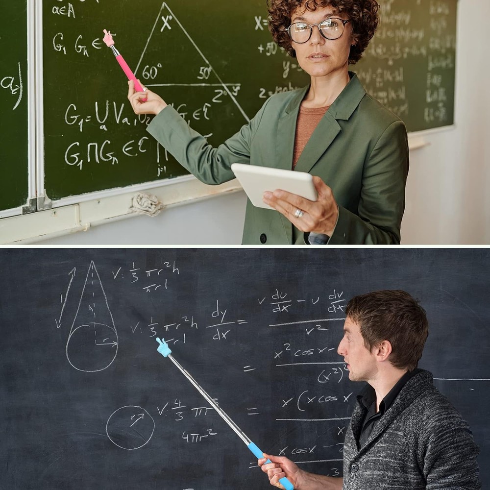 4 Pack Telescopic Teachers Pointer Sticks for Classroom Presentation Whiteboard