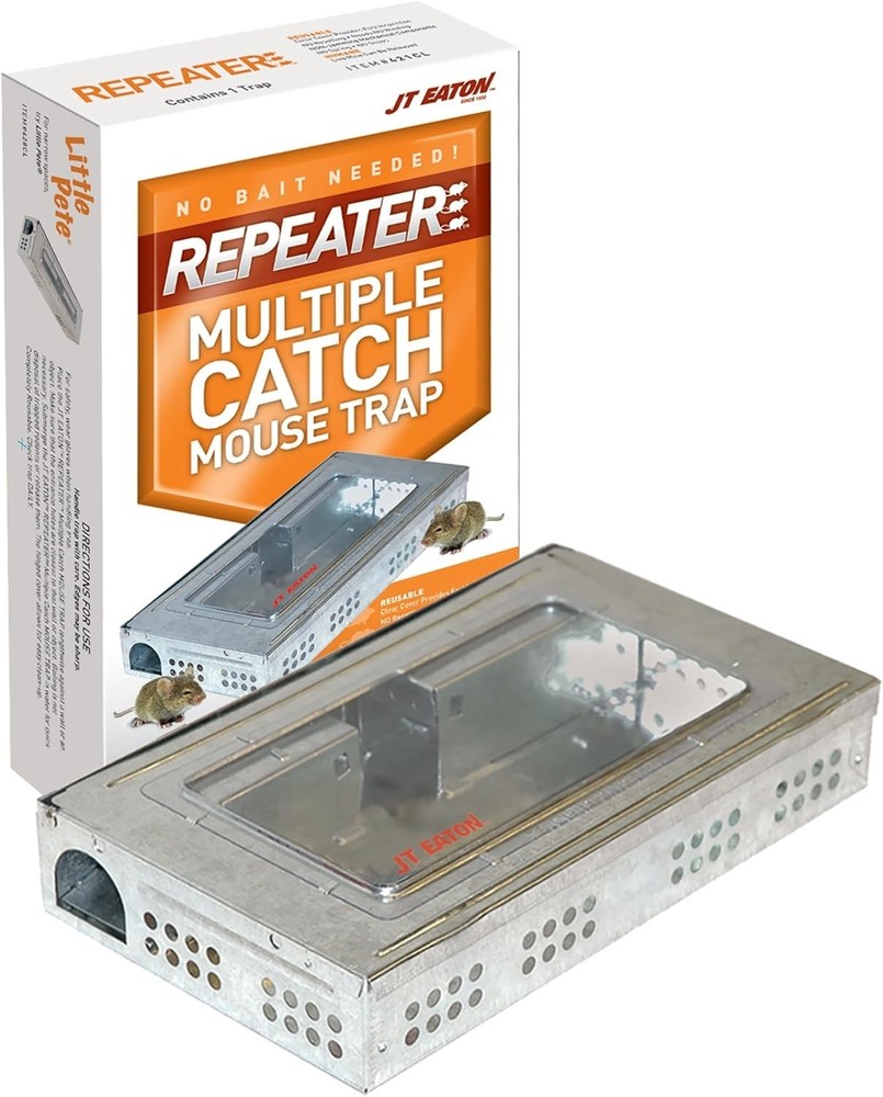 421CL Repeater Multiple Catch Mouse Trap with Clear Inspection Window