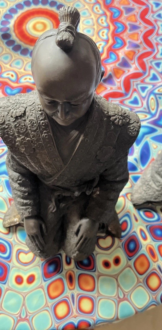 Set Of “Bronze Statues” Japan