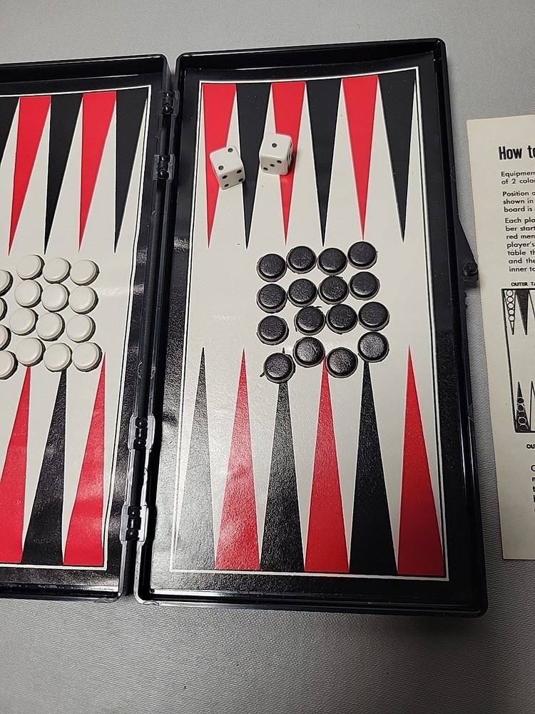 VINTAGEMAGNETIC BACKGEMMON GAME 1980, COMPLETE