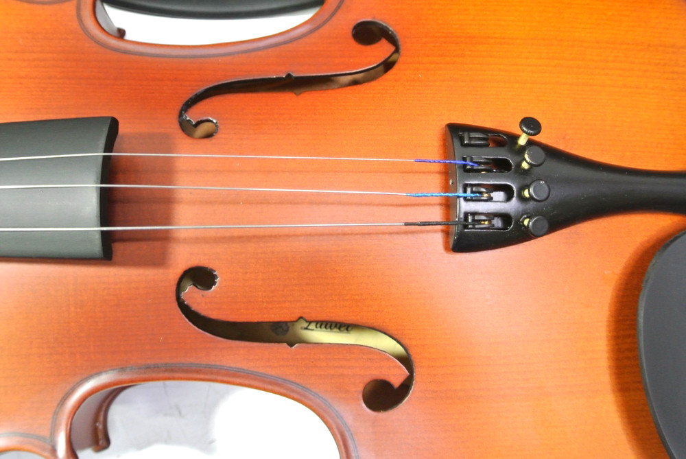 Zuwei 4/4 Acoustic Violin Flamed Maple Back Solid Spruce Top With Case **READ**