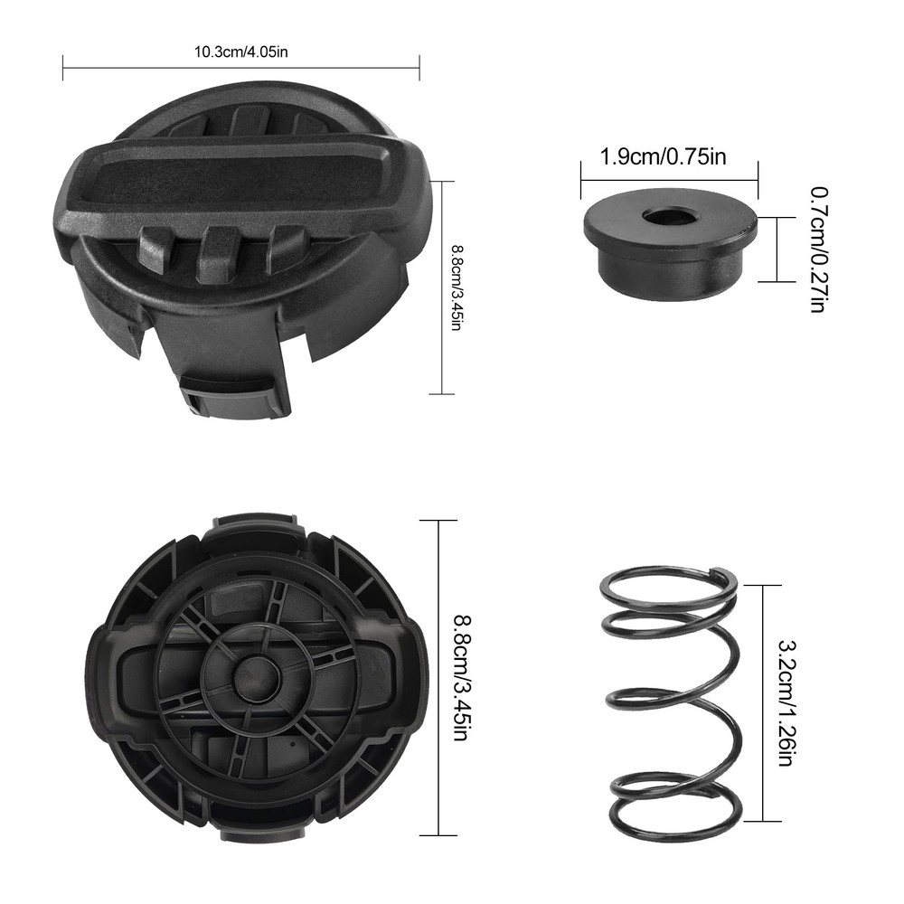 2PCS Head Cap Cover Replacement for Dewalt Quickfeed String Trimmer DCST972X1 US