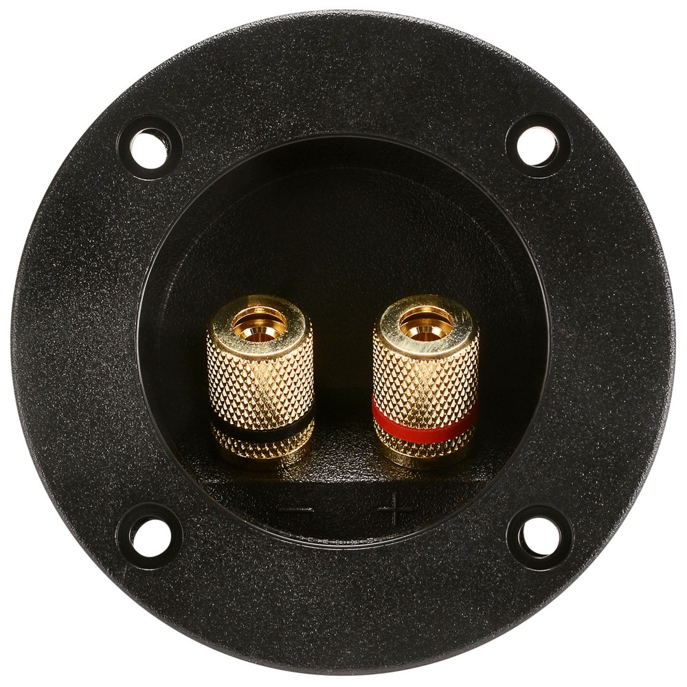 Round Speaker Terminal 2-15/16" Gold Binding Post