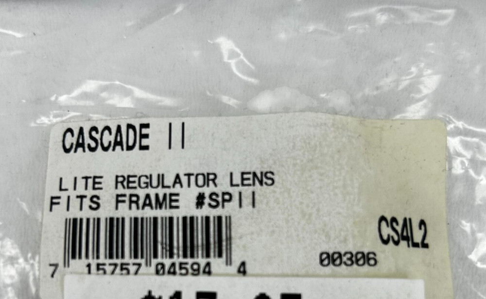 NEW! Cascade II Lite Regulator Replacement Goggle Lens CS4L2 Cascade Lens