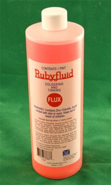 Rubyfluid Liquid Flux for Stained Glass - 16 oz. Ruby Fluid