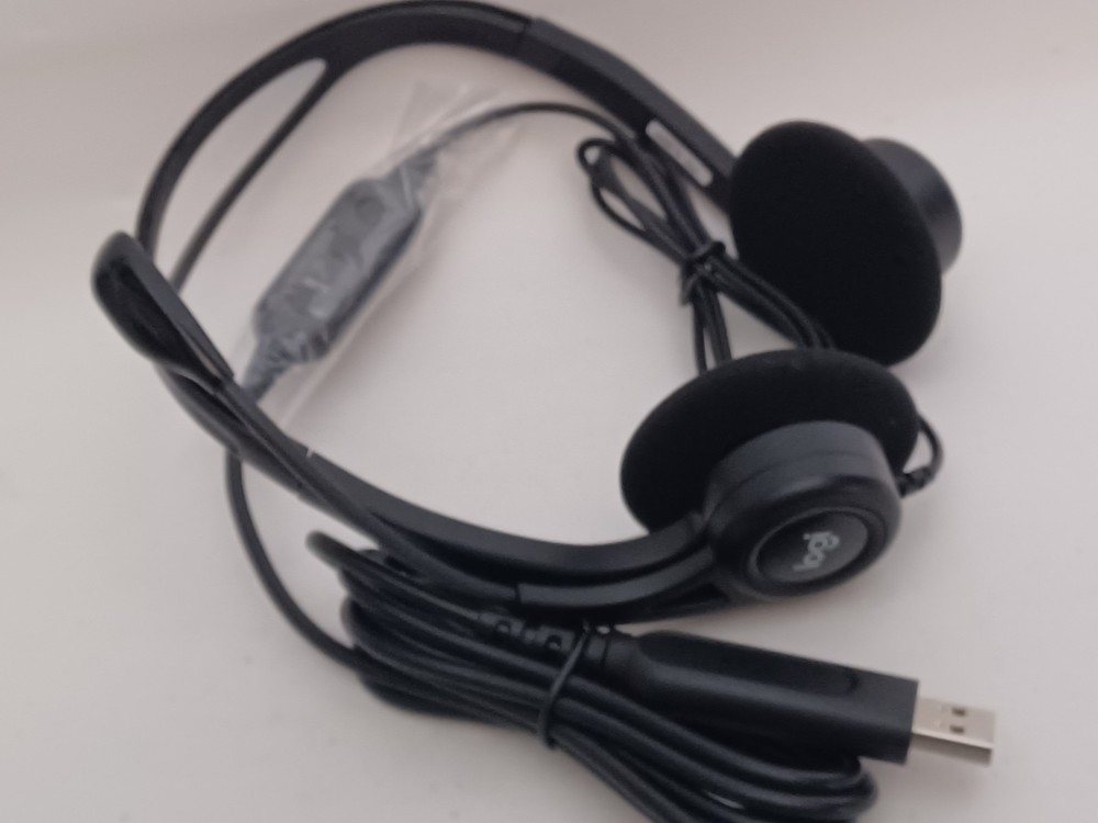 3A Logitech 960 USB Computer Headset M/N A00091