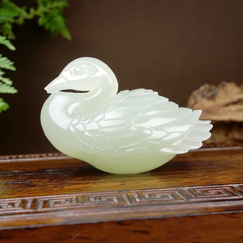 Hetian Jade Pendant - Goose C