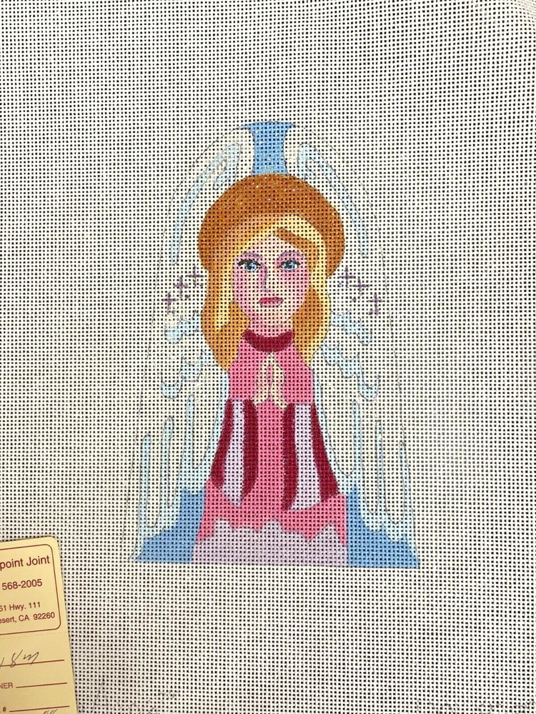 WINTER LADY needlepoint canvas