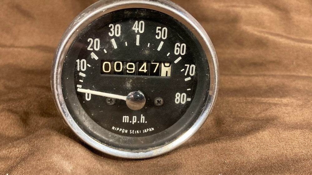 Vintage 70s 80s Snowmobile Speedometer Used