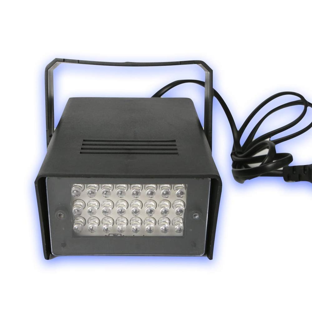 Led Blue Strobe Lights Dance Flash Strobe Lights Adjustable Speed Control Sta...