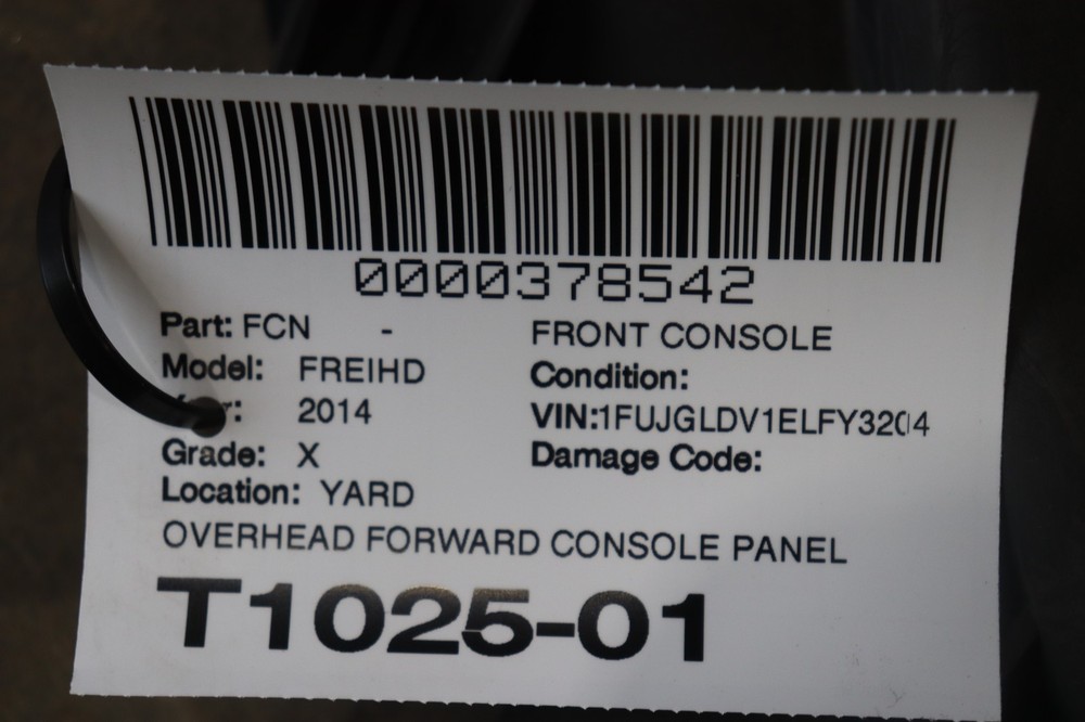 2008-2017 FREIGHTLINER CASCADIA 125 FRONT OVERHEAD FORWARD CONSOLE PANEL OEM