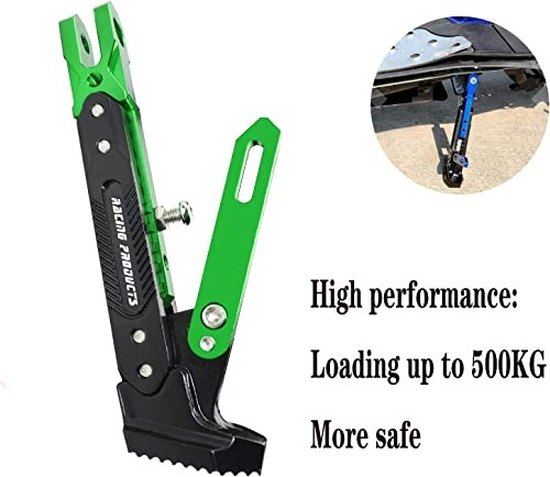 Universal Motorcycle Kickstand Accessories Motor Scooter Modified CNC green