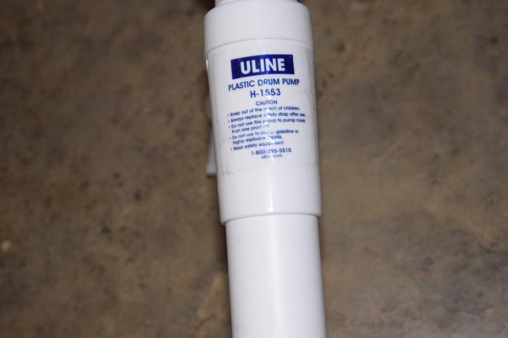 ULINE H-1553 Plastic Drum Pump With Barrel Nut