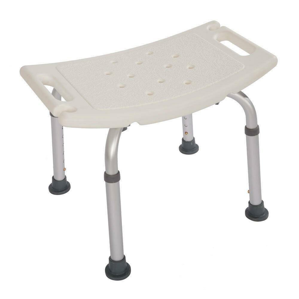 Adjustable Height Shower Stool Seat Tub Bench Bath Chair, New