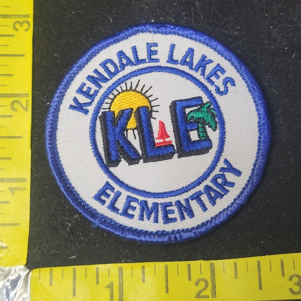 Kendale Lakes Elementary KLE Campus School Patch Logo Brand Unused