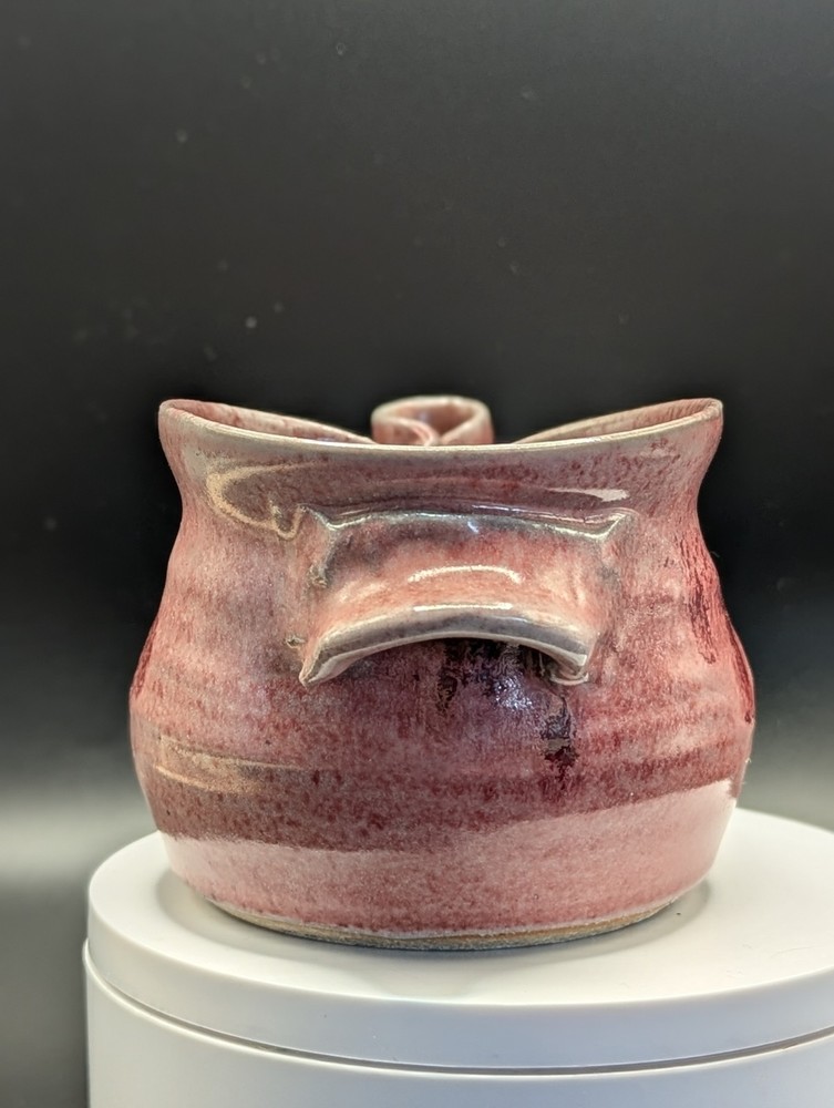 Handmade Pottery Creamer Dish in Pink