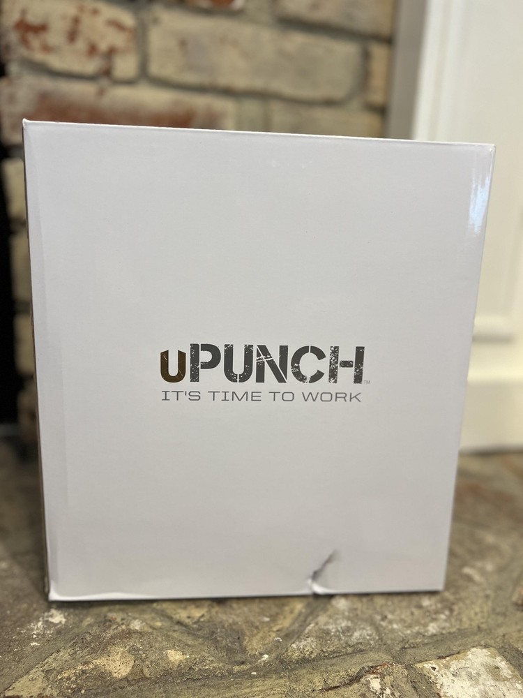 UPunch Employee Time Clock System Bundle W/ Time Cards Rack Gray New Open Box