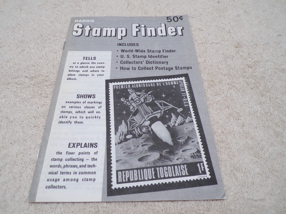 1983 HARRIS STAMP FINDER BOOKLET H.E. HARRIS & CO. STAMP COLLECTING INFORMATION