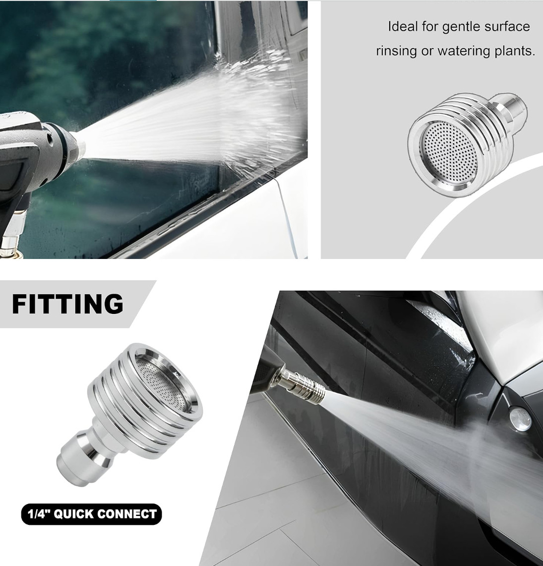 Pressure Washer Nozzle Tips for Soft Wash System, Power Washer Shower Nozzle for