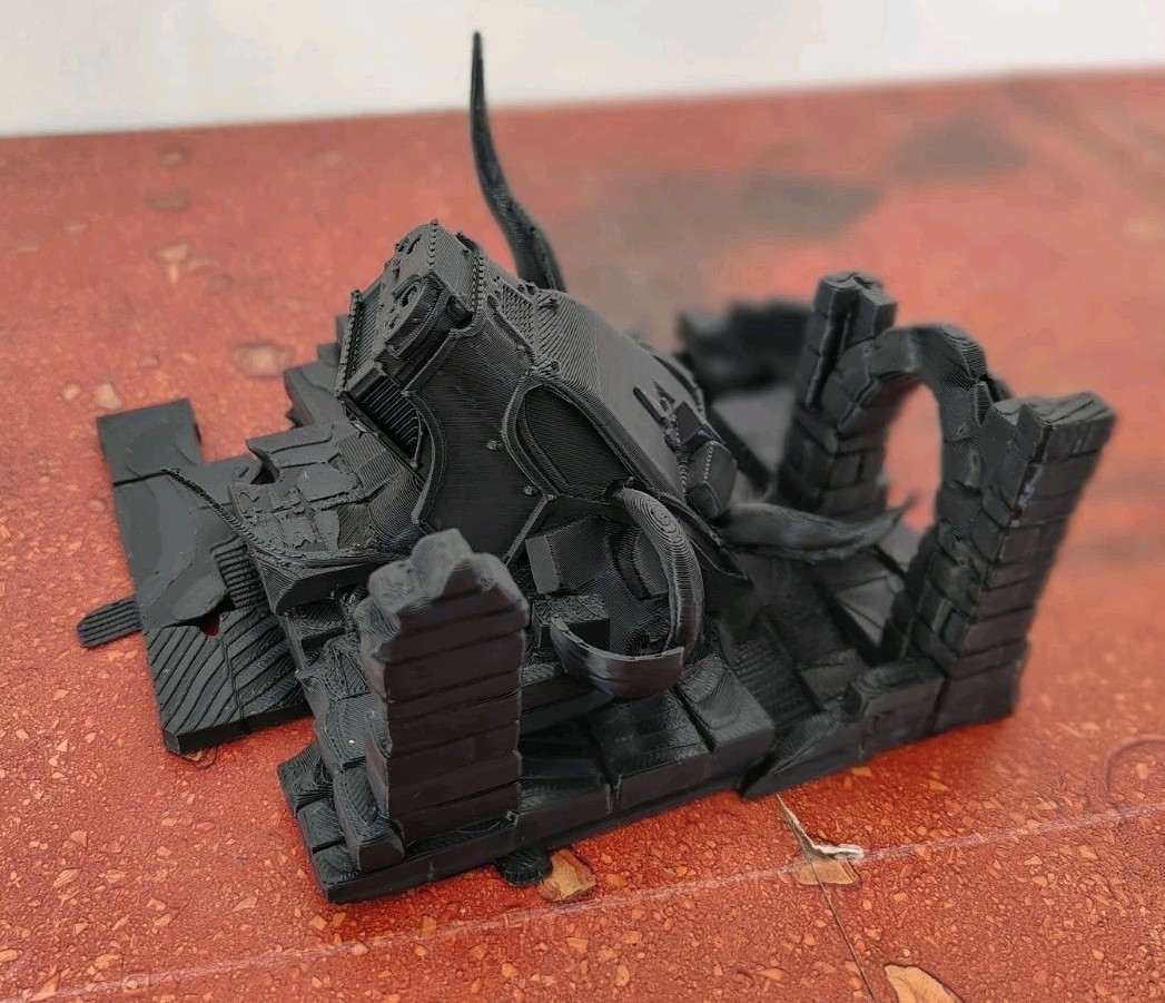Warhound Titan Wreck Perfect Warhammer Terrain Ruin Objective Marker