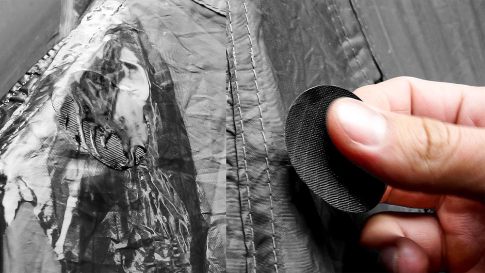 aZengear Repair Patches - Waterproof, Different Sizes, Graphite
