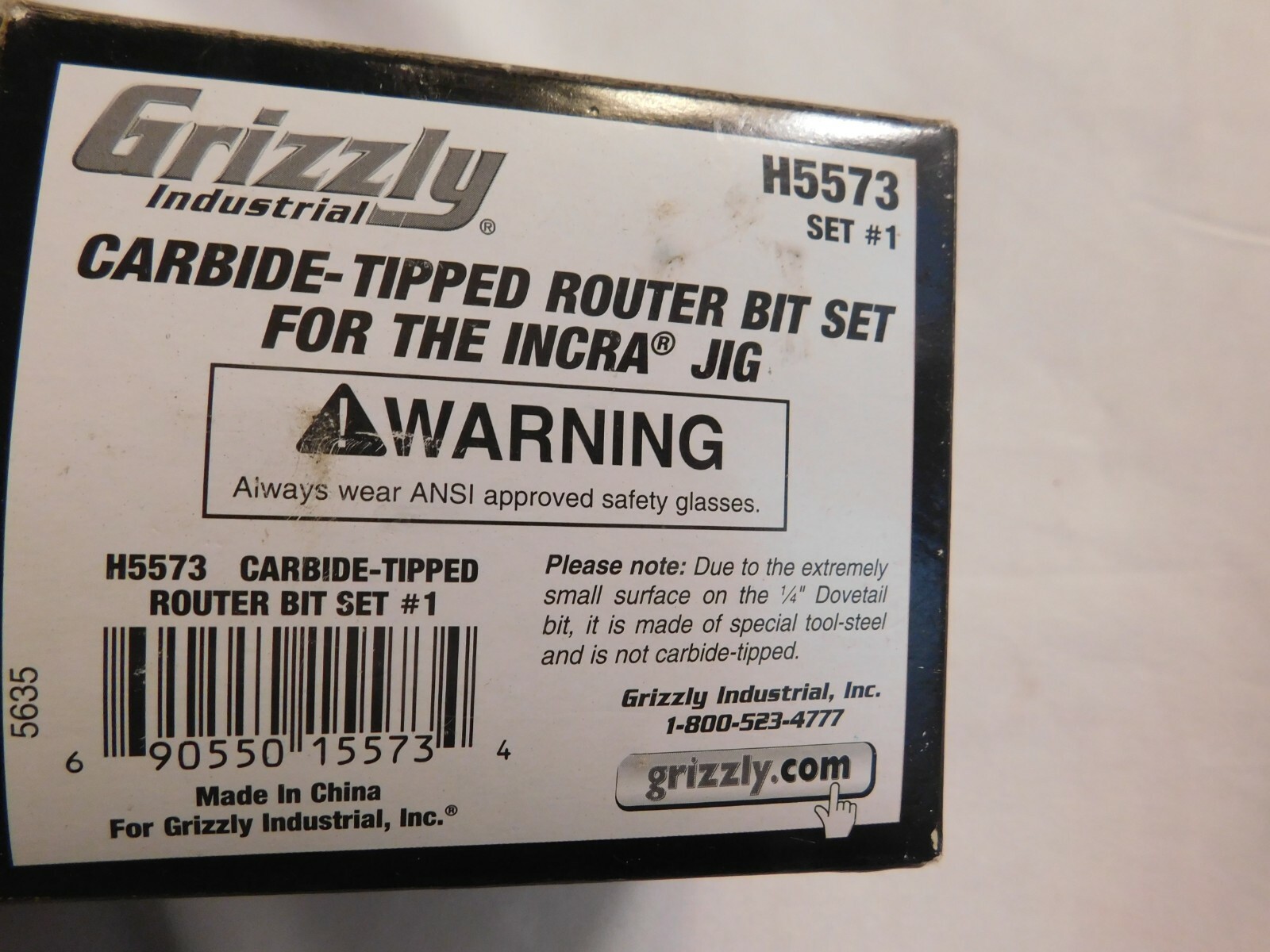 Grizzly Industrial H5573 Router Bit Set 1/4" Shank