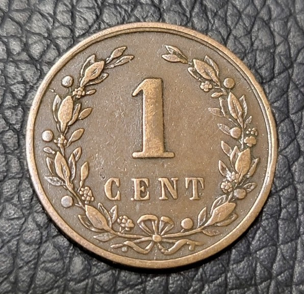 1878 Netherlands 1 Cent Coin