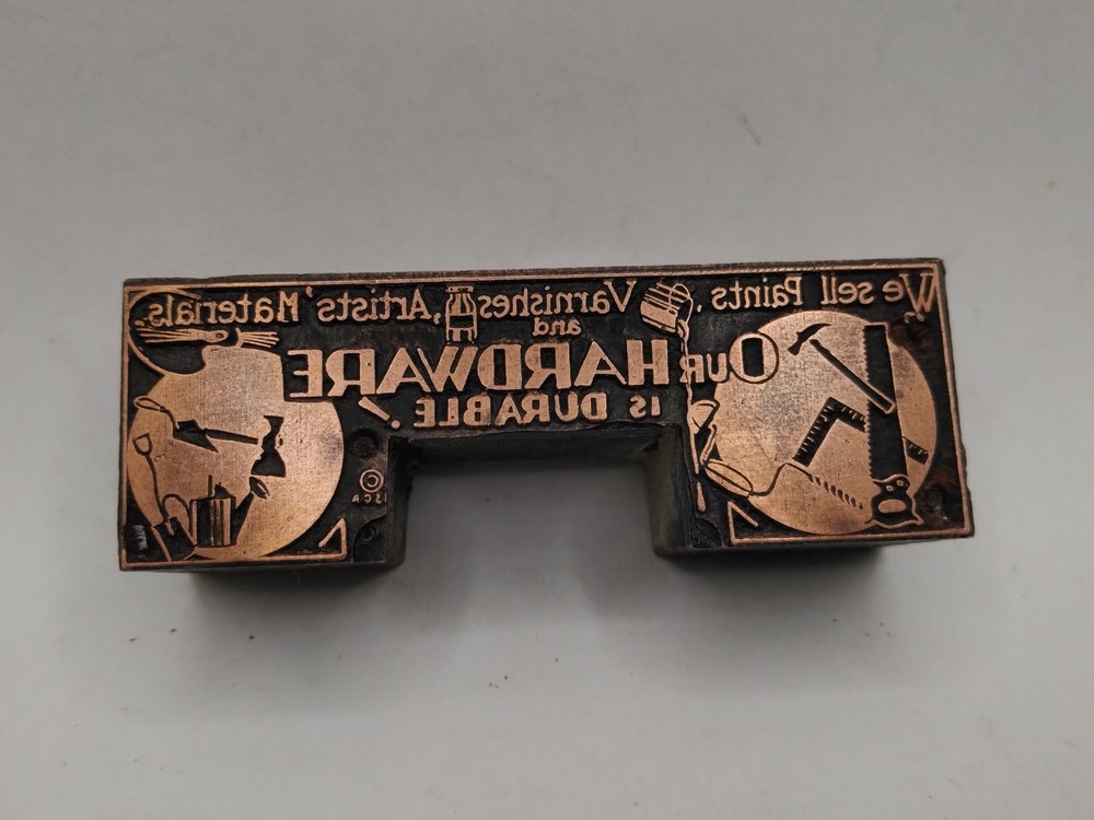 Printing Letterpress Printers Block Hardware