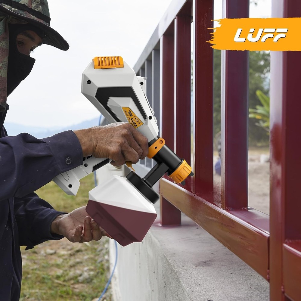 Versatile Handheld Paint Sprayer: 5 Brass Nozzles & 3 Patterns for All Projects