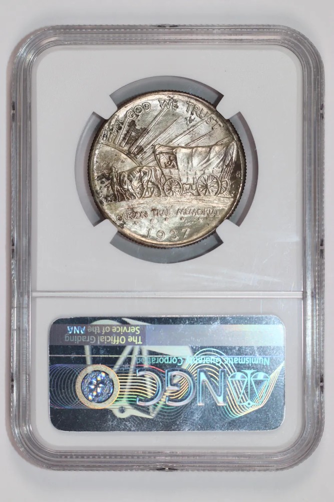 1937-D OREGON COMMEMORATIVE HALF DOLLAR NGC MS65