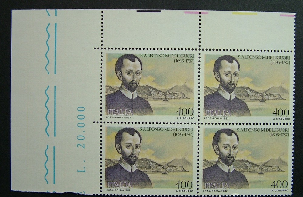 1987 Quartina Alfonso De Liguori MNh 2