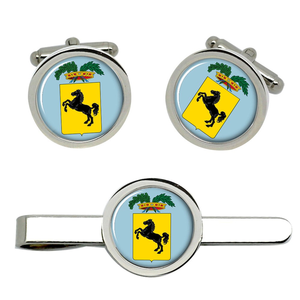 Naples Metropolitan (Italy) Cufflinks and Tie Clip Set