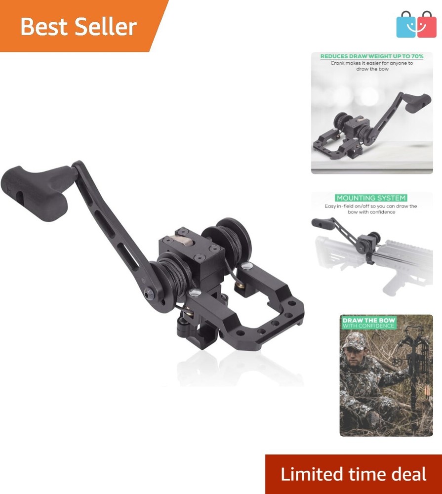 Power Draw Cocking Device for Crossbows - Ambidextrous & Lightweight Design
