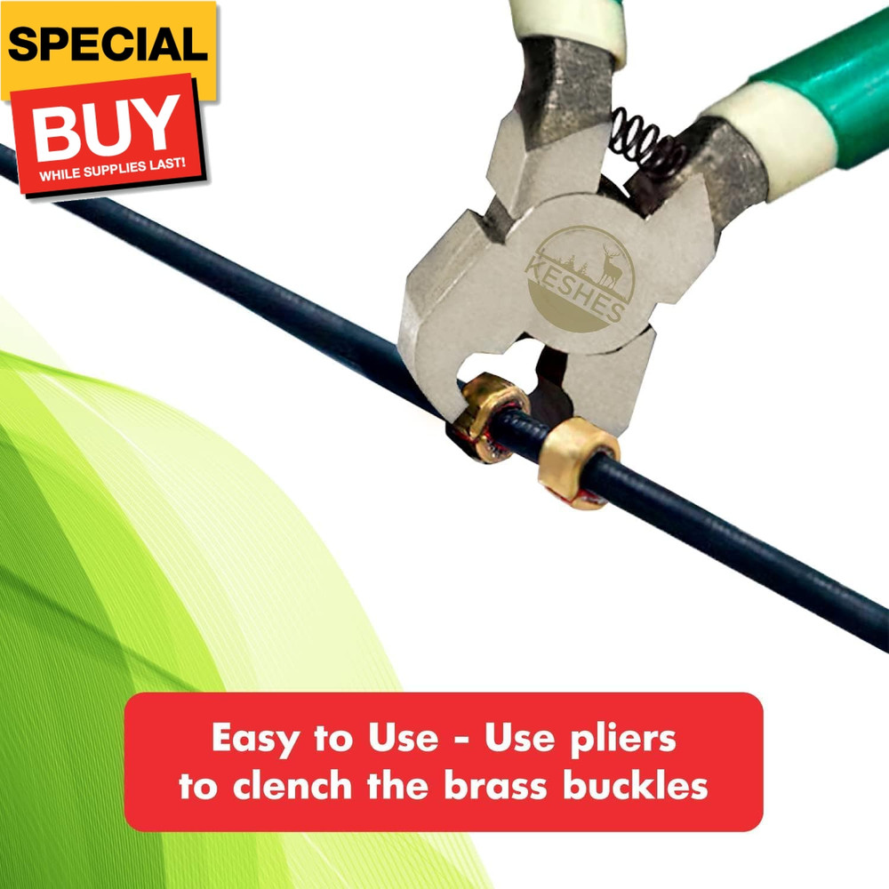 Archery Bow String Nocking Points Set – T Square Ruler, Nock Pliers with 6 Brass