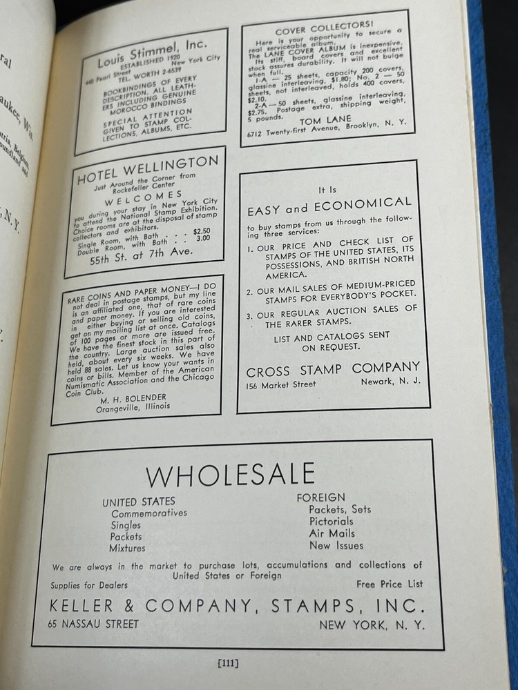National Stamp 1934 Exhibition Guide Book RCA Building Rockefeller Center