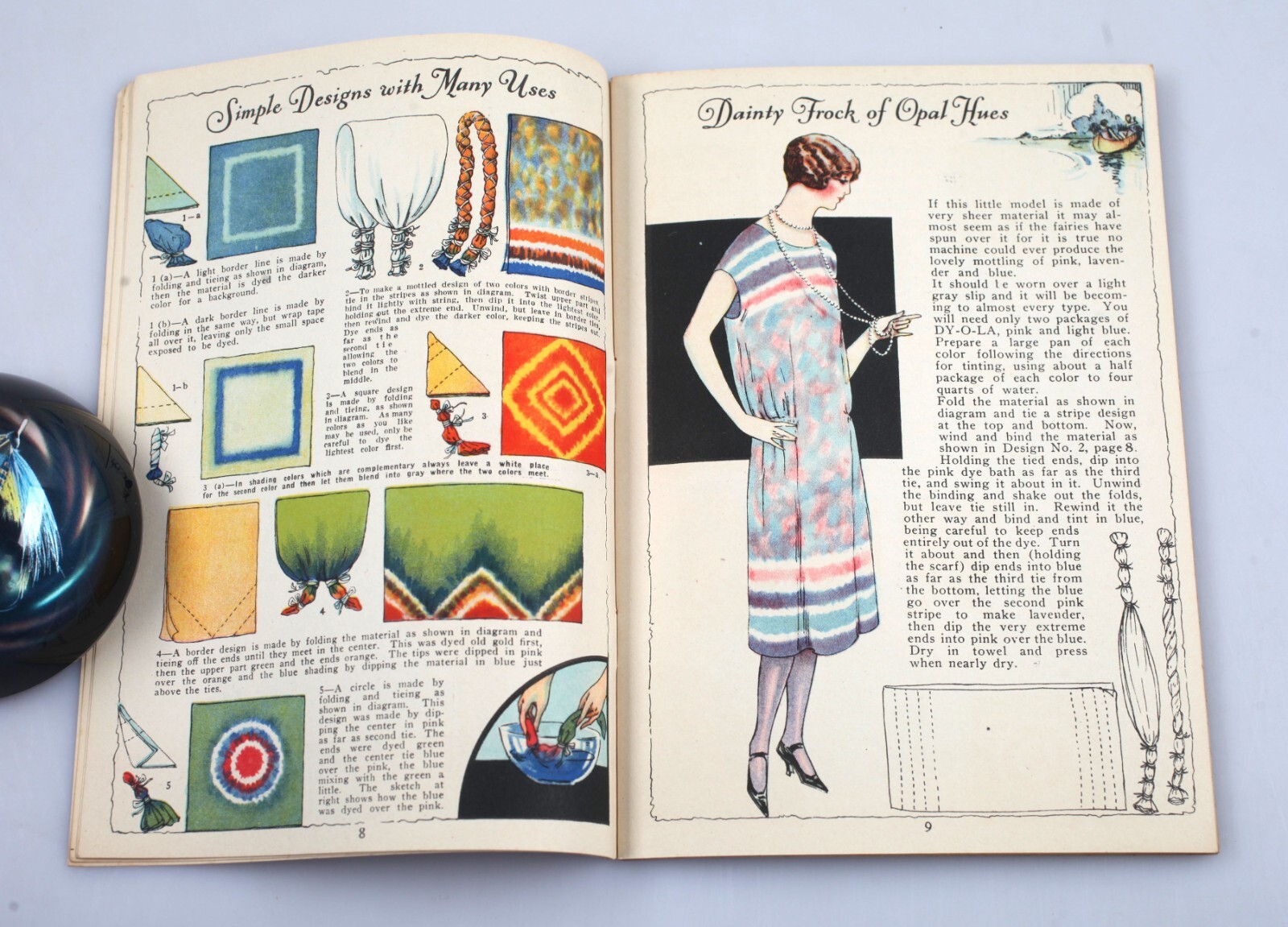 Flappers 1926 Tinting Dyeing Art Craft with DY-O-LA Dyes Booklet Burlington VT