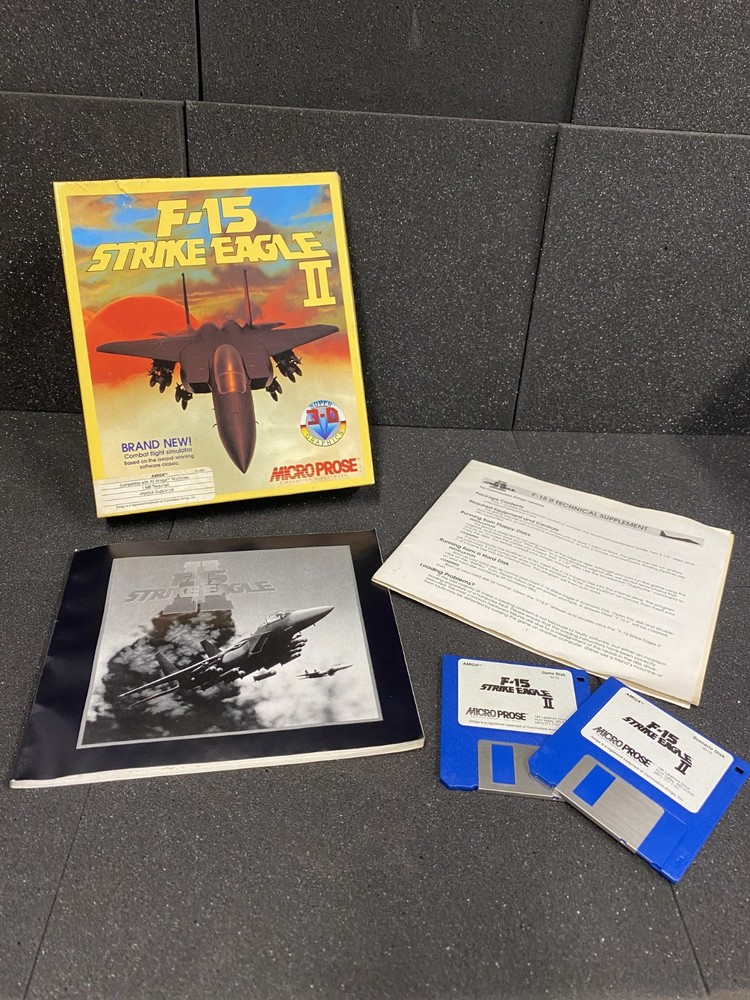 Micro Prose F-15 Strike Eagle II - Box open and Untested