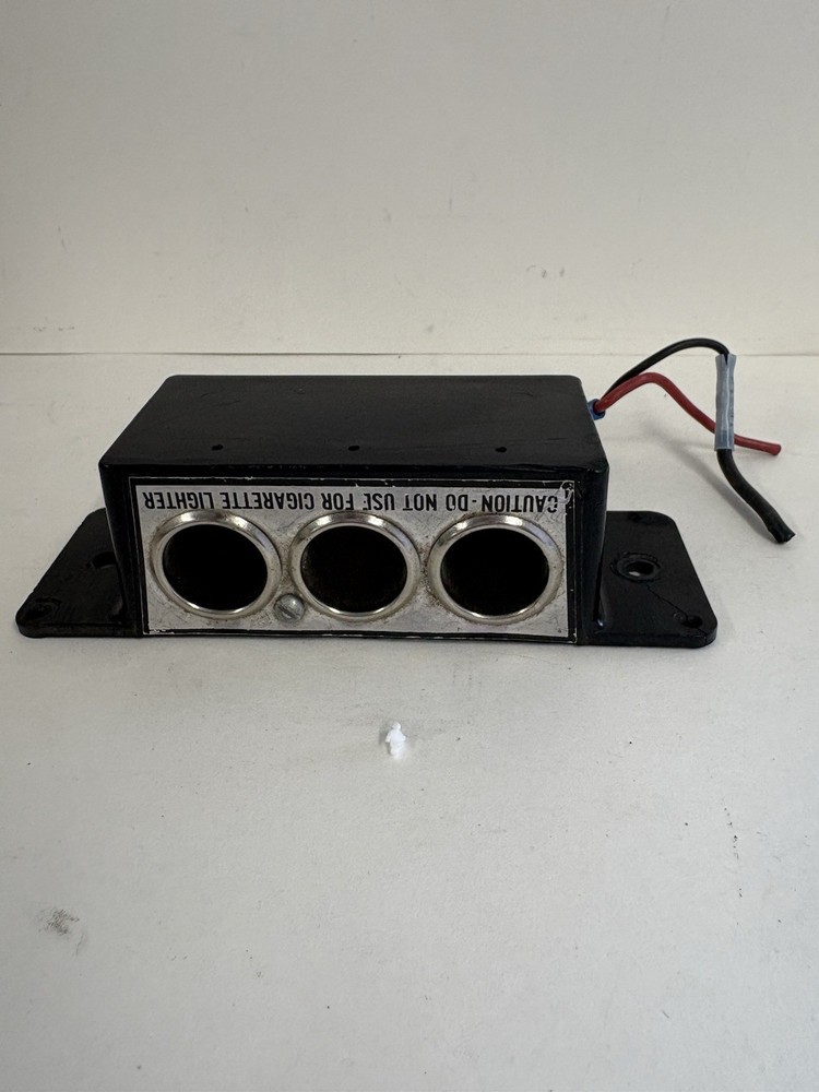 Police Center Console 12 Volt Multi Socket Harwired Outlet