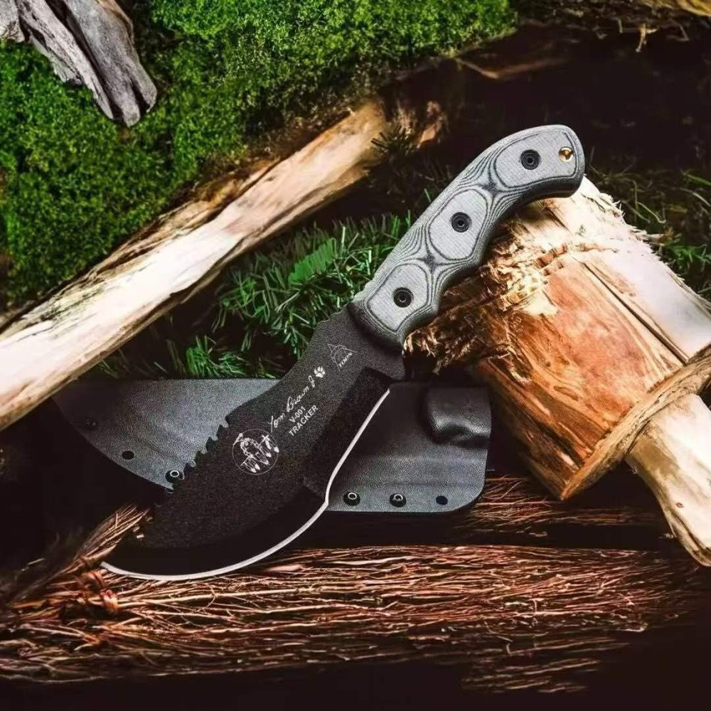 Tracker, Jungle Obstacle Removal Knife, Field Exploration Logging Knife EDC Tool