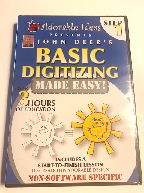 John Deer’s ADORABLE IDEAS - Basic Digitizing Made Easy DVD & CD - NEW