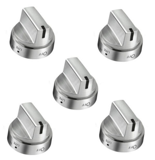 GE JGB660SEJ4SS Gas Range Oven Burner Knobs (5 Pack)