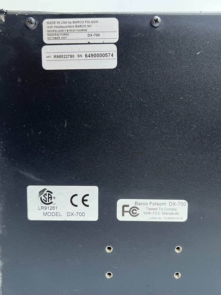 BARCO DX-700 VIDEO PROCESSOR (FOR PARTS)