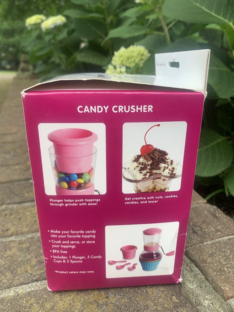 Candy Crusher Bakelicious For Baking Decorations and Toppings, Multi-Color New